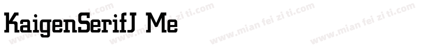 KaigenSerifJ Medium字体转换